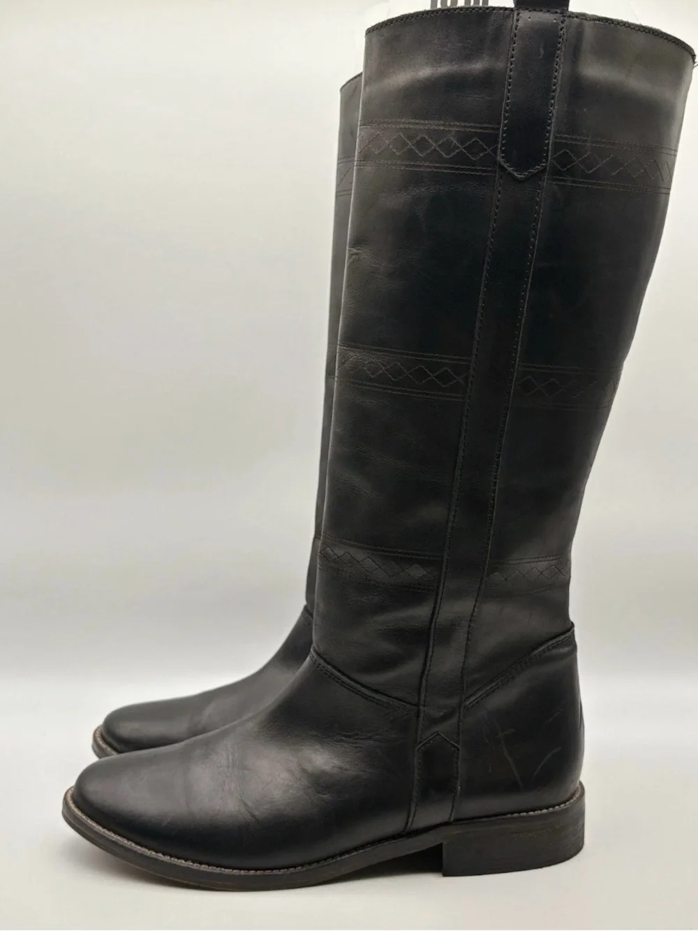 Musse & Cloud Black Leather Over-the-Knee Riding Boots